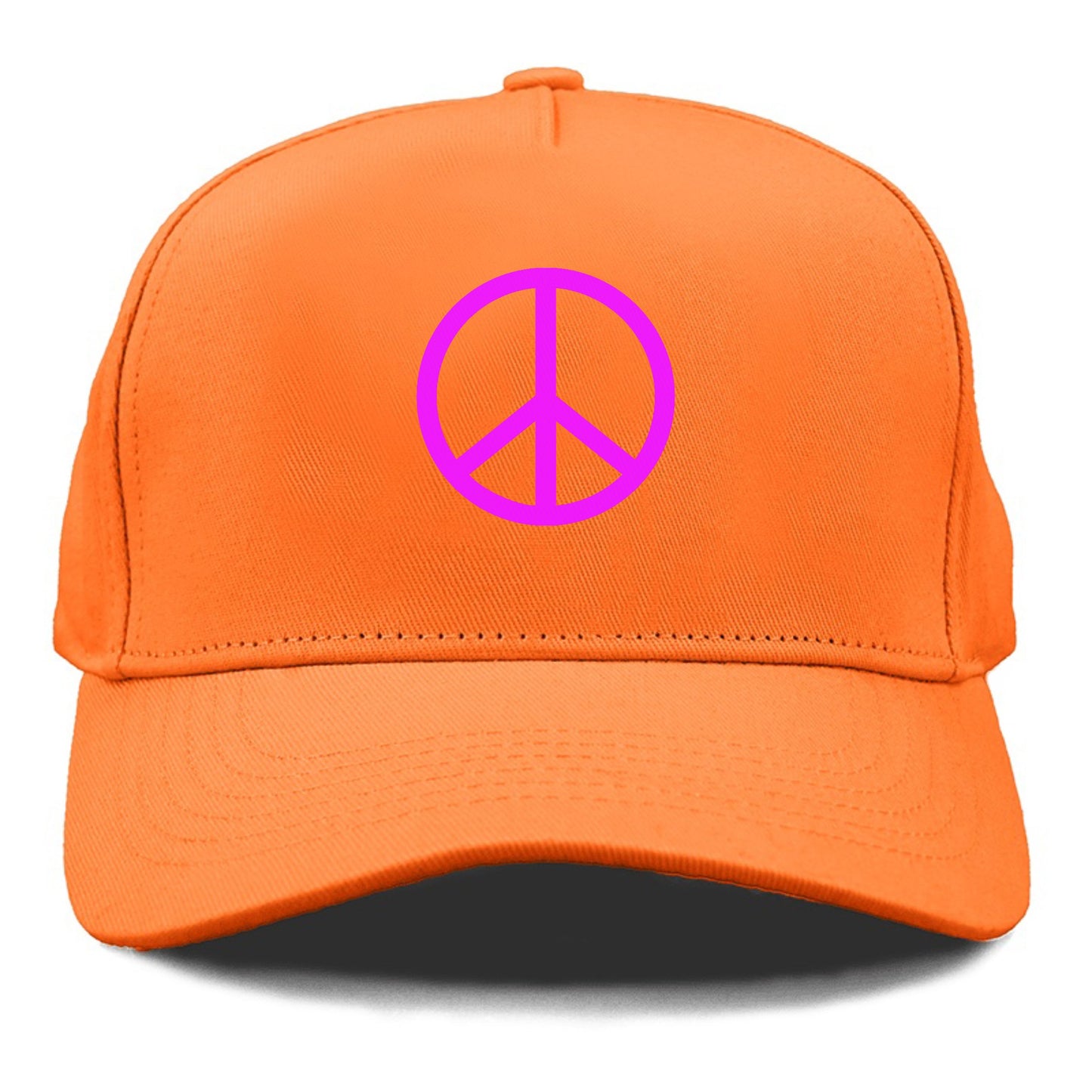 Retro 80s Peace Sign Purple Hat