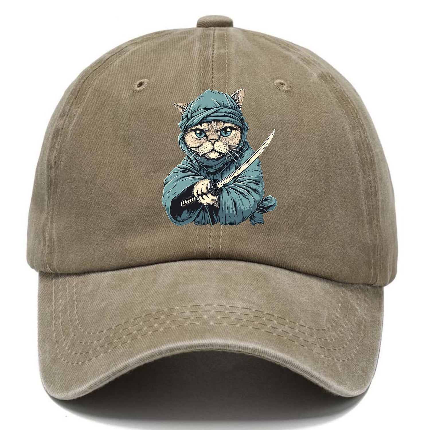 Ninja Cat Fierce Feline Warrior Hat