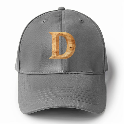 Letter D Solid Color Baseball Cap