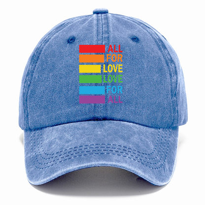  all for love love for all Hat