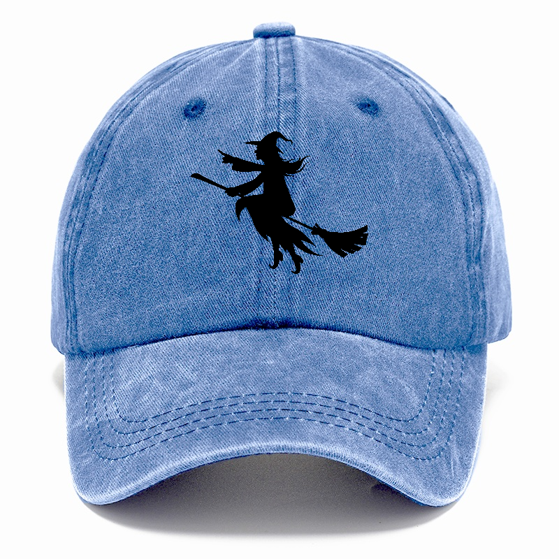 Witch On Broom 6 Hat