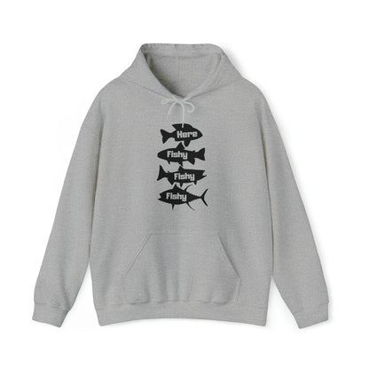 Here Fishy Fishy Fishy Cap Hooded Sweatshirt