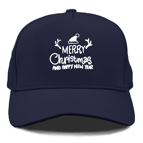 Merry Christmas And Happy New Year Cap