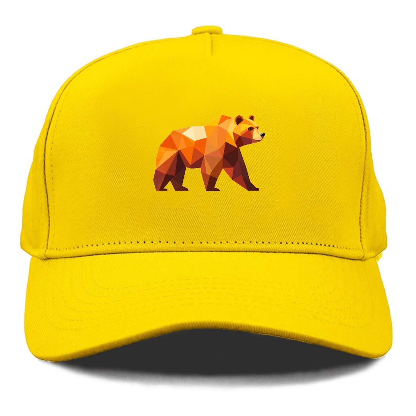 Geometric Bear on the Move Hat