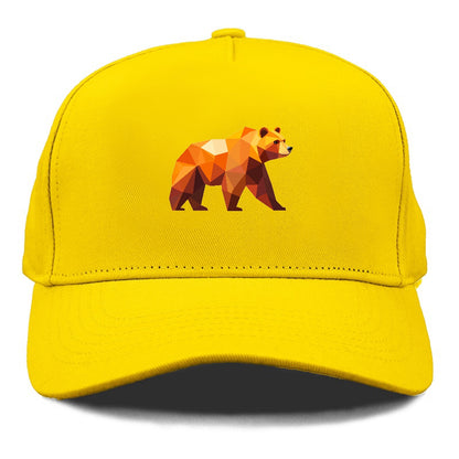 Geometric Bear on the Move Hat