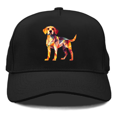 Geometric Dog Standing Hat