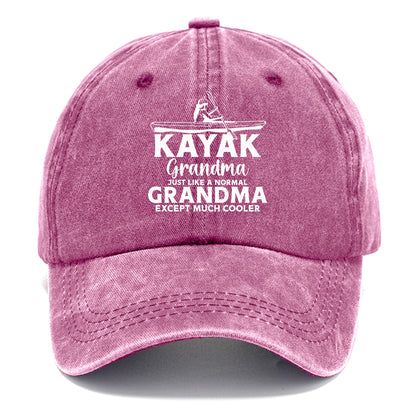 kayak grandma just like a normal grandma except much cooler Hat