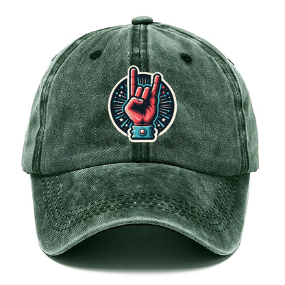 hand horn rock Hat