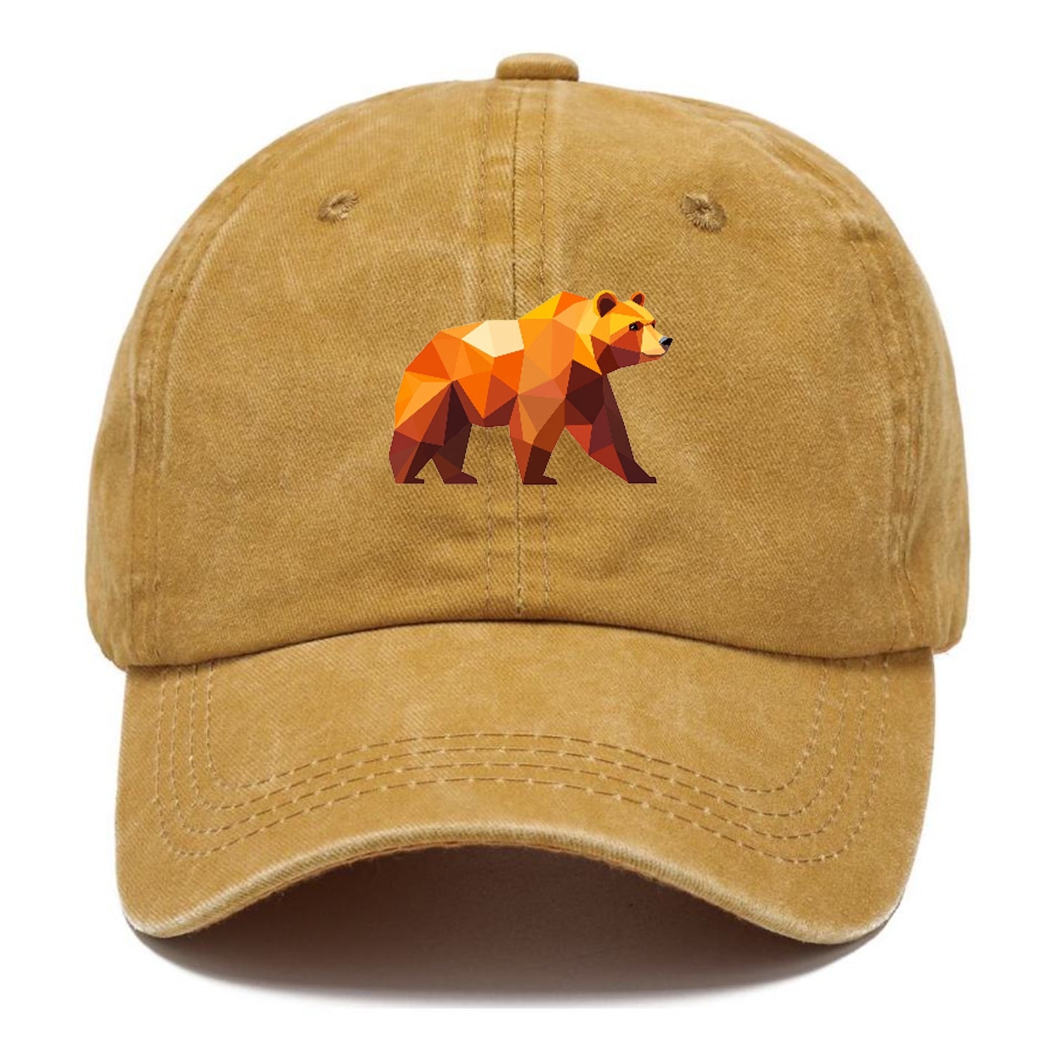 Geometric Bear on the Move Hat