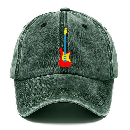 Retro 80s Guitar Red Hat