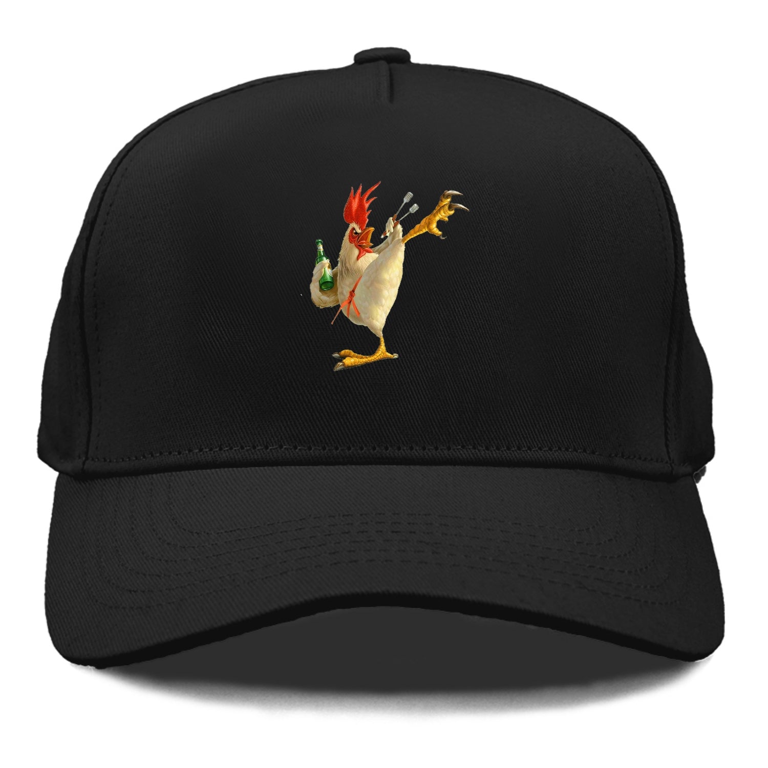 Crazy Rooster Fantasy Art Hat