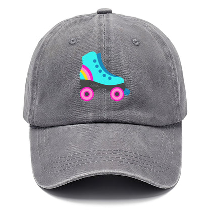 Retro 80s Roller Skate Blue Hat