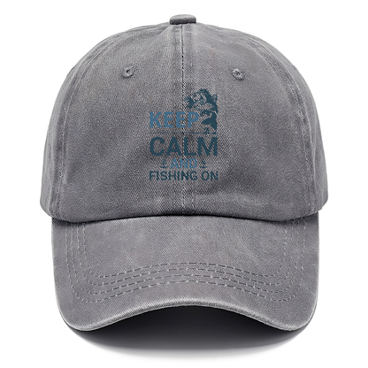 Keep calm and fishing on Hat