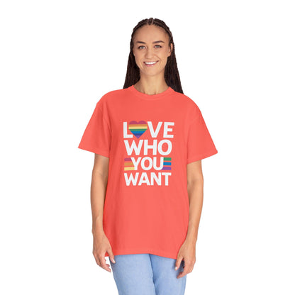 Empowering Diversity: 'Love Who You Want' Expressive T-Shirt - Pandaize