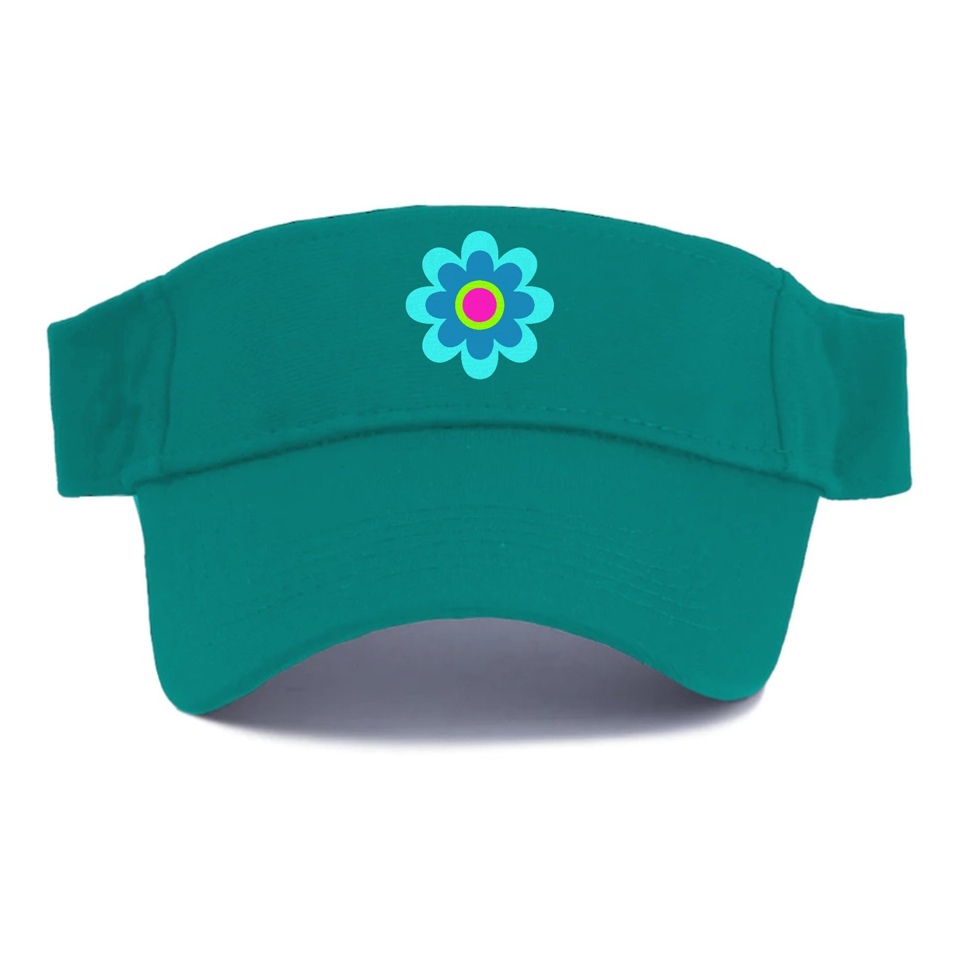 Retro 80s Flower Blue Hat