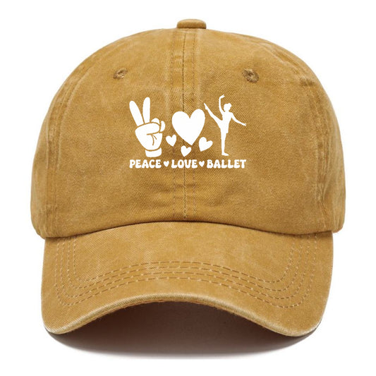 peace love ballet Hat