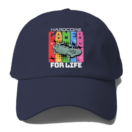 Hardcore Gamer For Life Baseball Cap For Big Heads