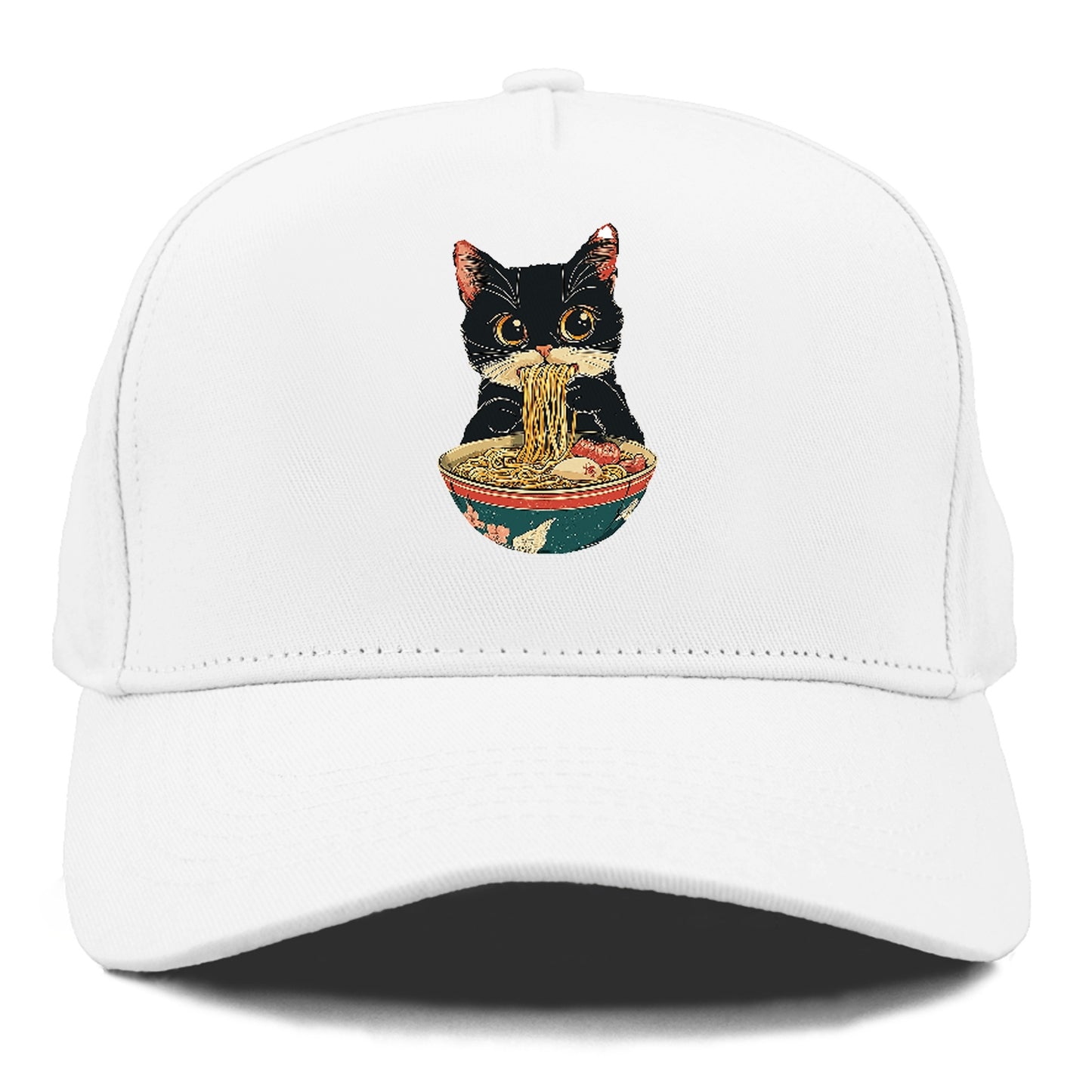 Cat Eating Noodles Hat