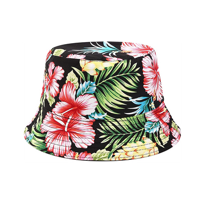 Pandaize Sombrero de cubo reversible con estampado unisex de doble cara 