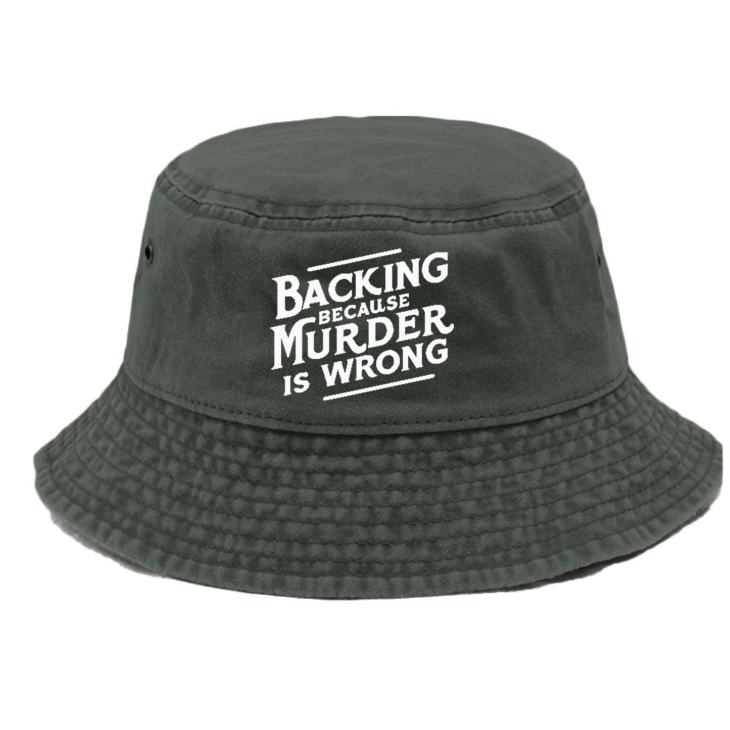 backing because murder is wrong Hat