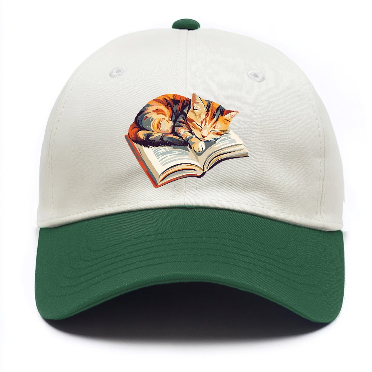 Cat Nap on Book Hat