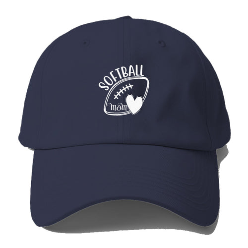 Softball Mom Baseball Cap For Big Heads