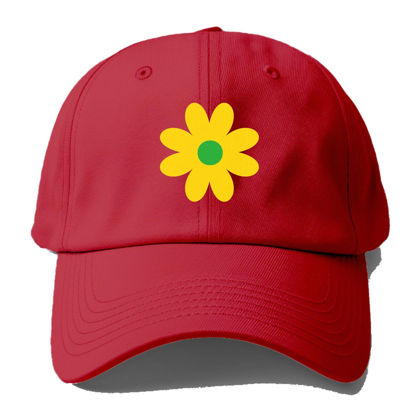 Retro 80s Flower Yellow Hat