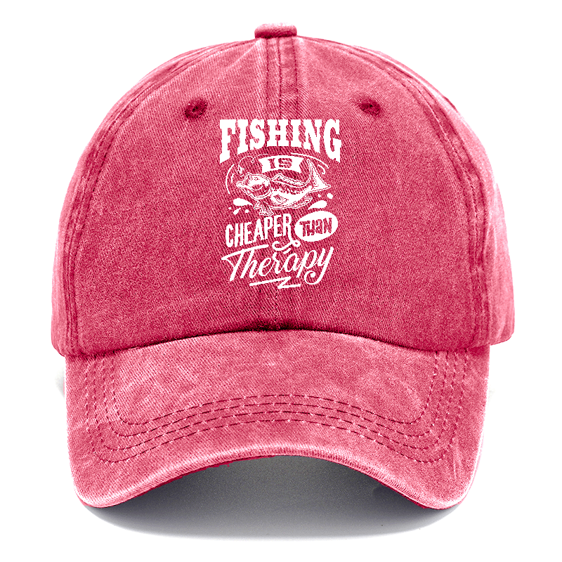 Fishing Is Cheaper Than Therapy Classic Cap
