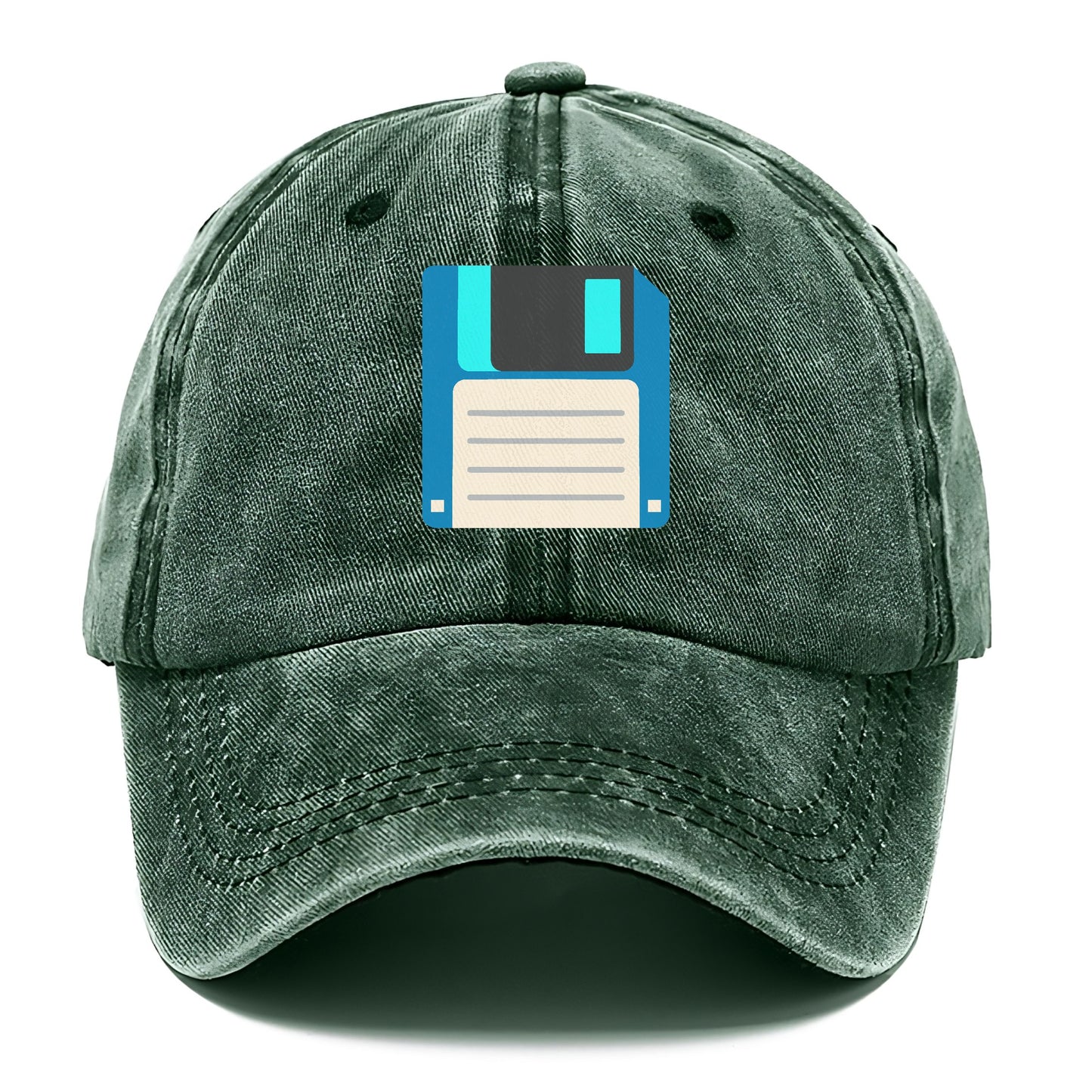 Retro 80s Floppy Disk Blue Hat