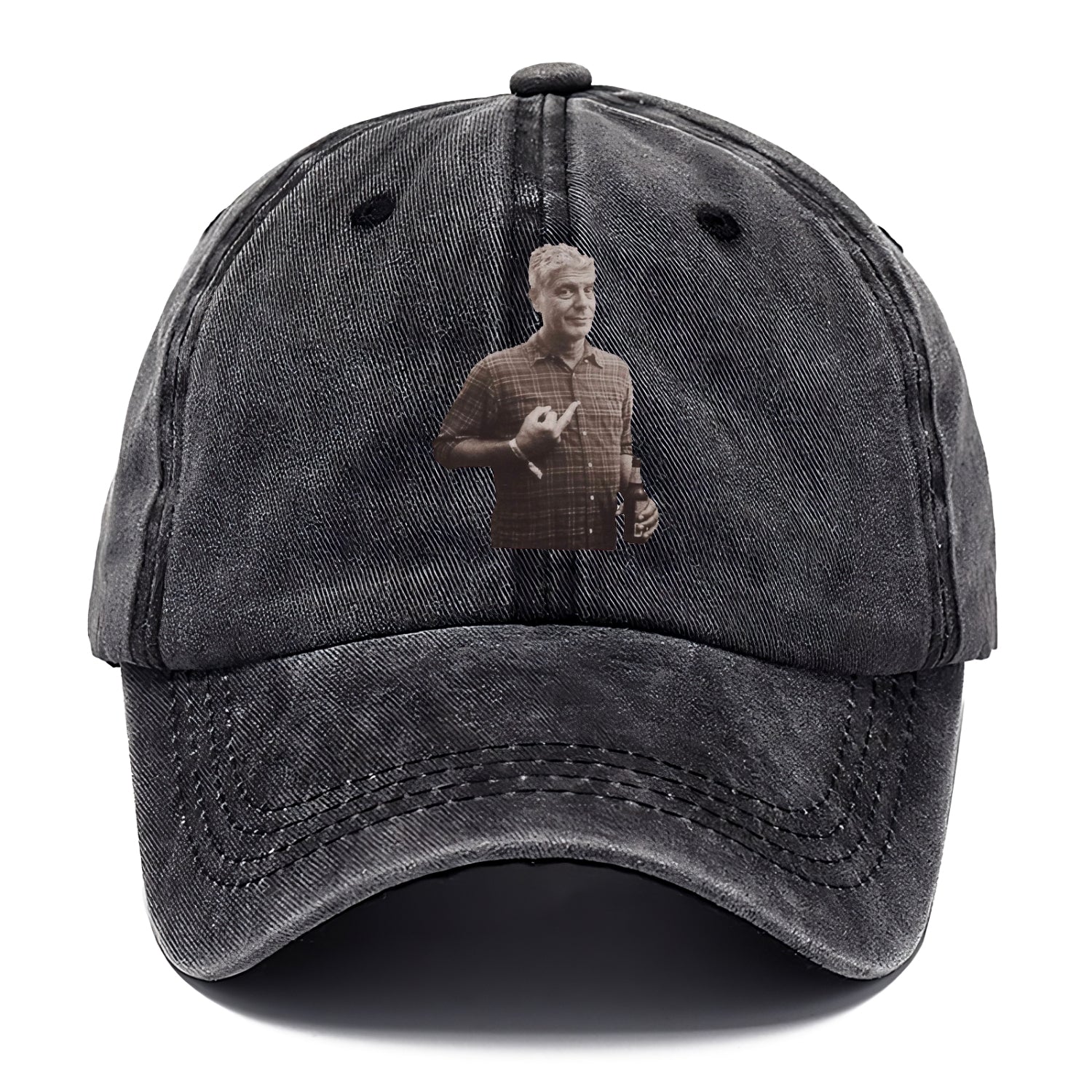 Anthony Bourdain Middle Finger 2 Hat