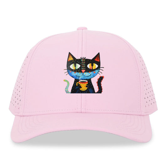 Coffee Cat Vibrant Mornings Hat