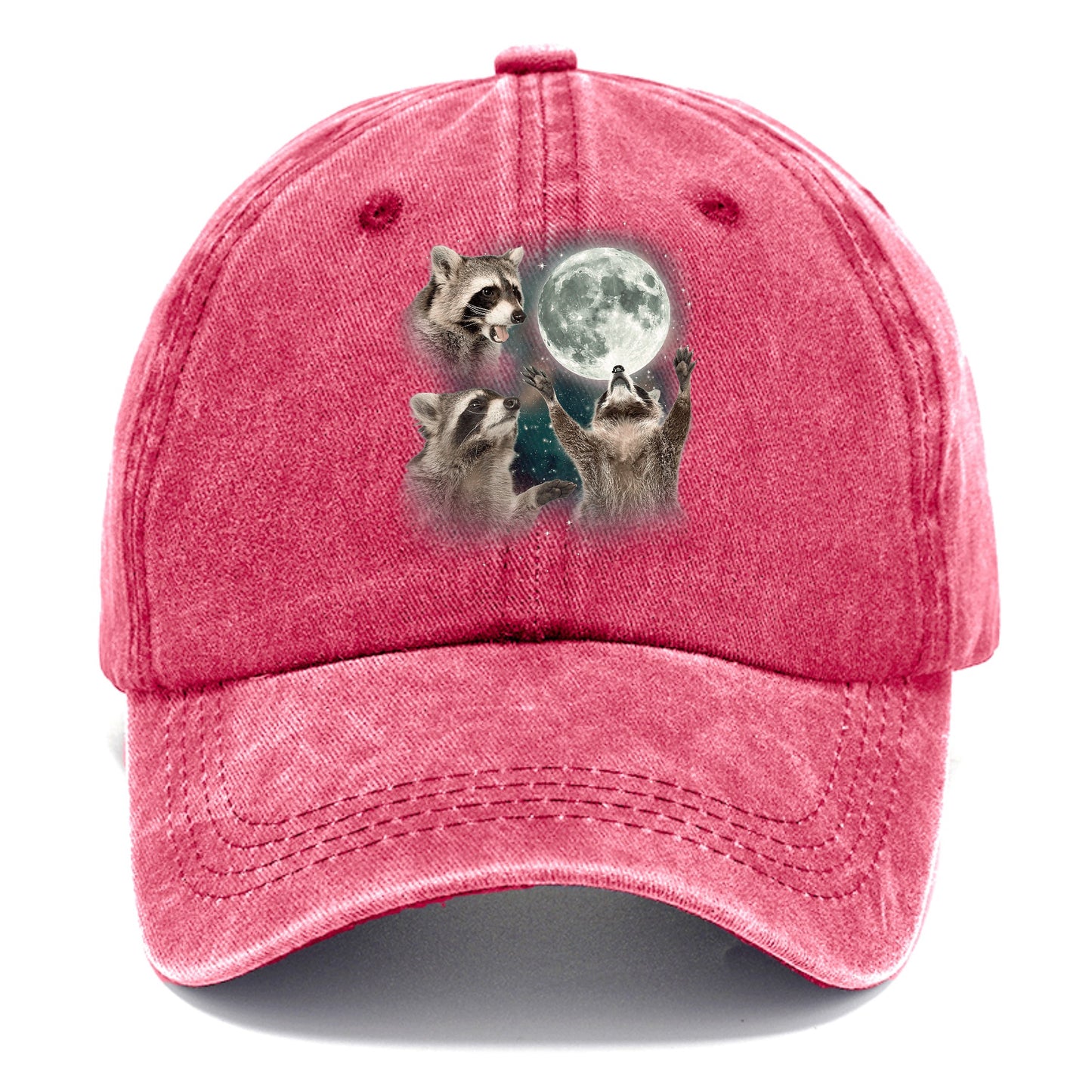 Racoons howling at the Moon Hat