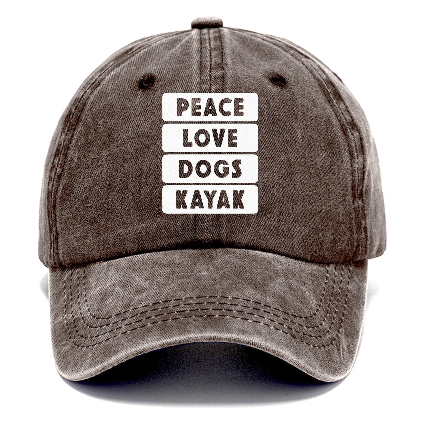 peace love dogs kayak classic Hat