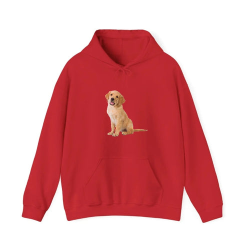 Playful Golden Pup With A Cheerful Expression Hooded Sweatshirt
