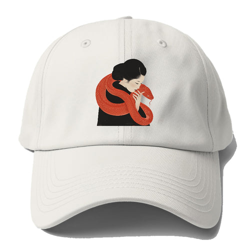 Serpent Embrace The Graceful Connection Baseball Cap