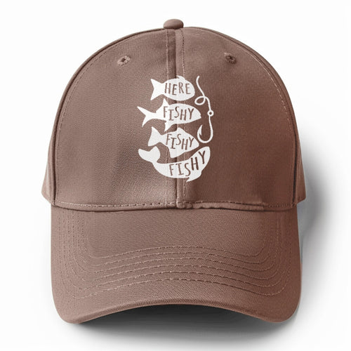 Here Fishy Fishy Fishy!! Solid Color Baseball Cap