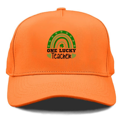 One Lucky Teacher Rainbow Hat
