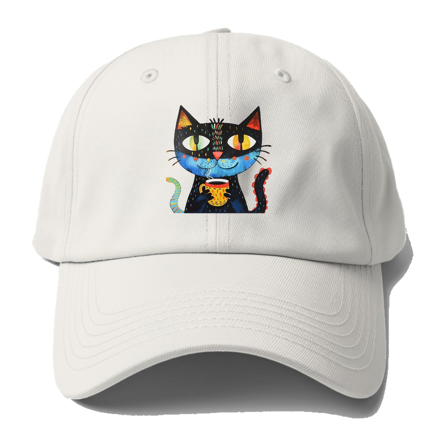 Coffee Cat Vibrant Mornings Hat