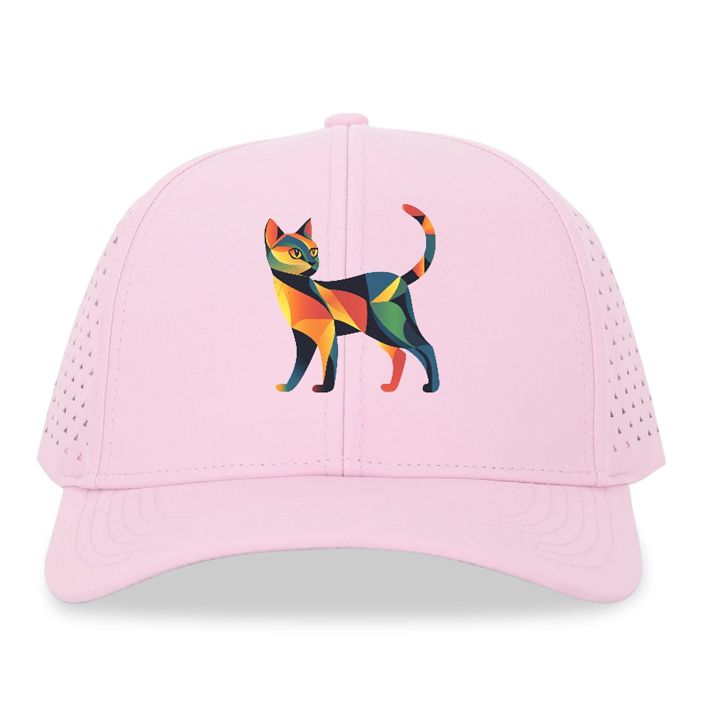 Vibrant Geometric Cat Hat