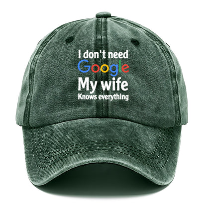 i don't need google my wife knows everything Hat