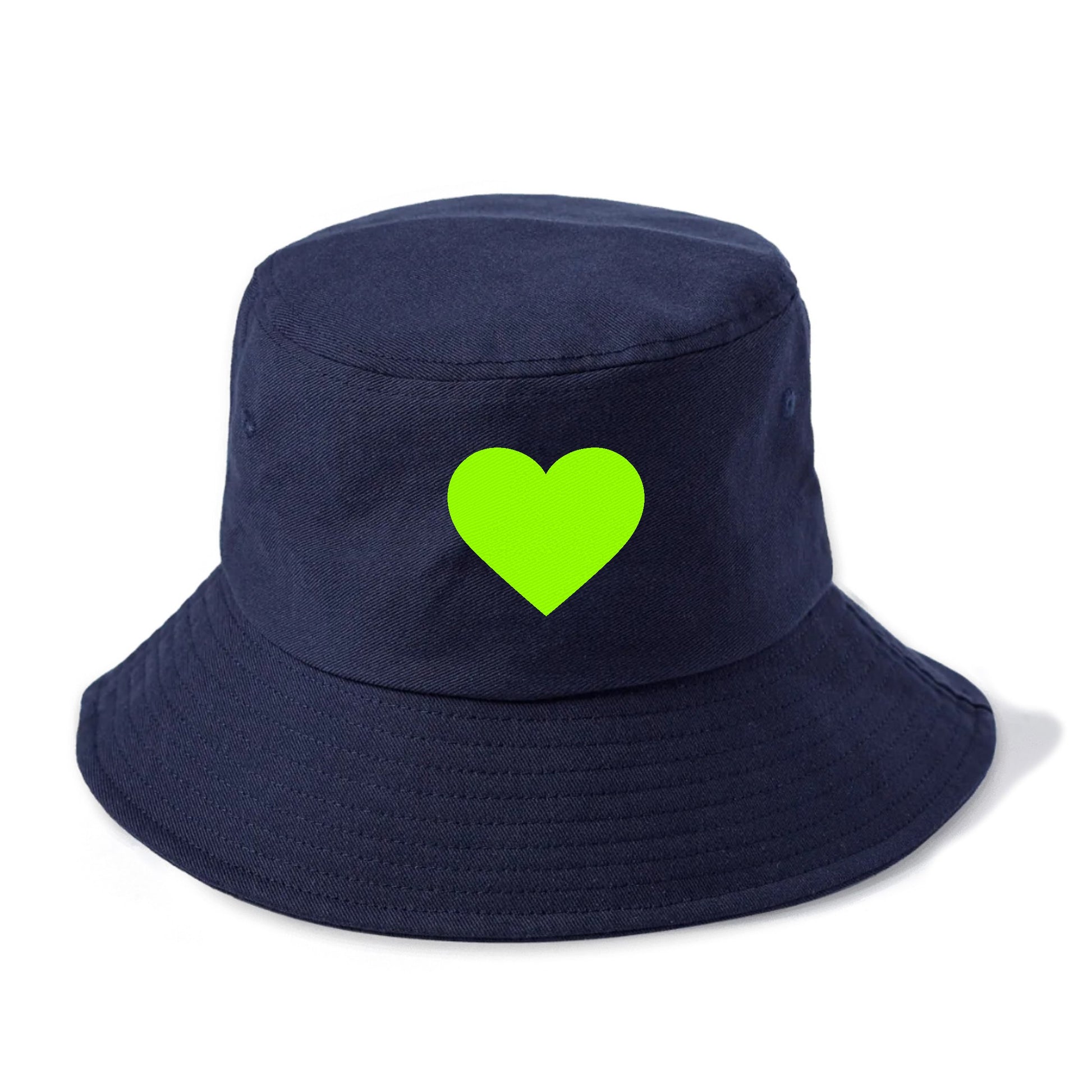 Retro 80s Heart Green Hat