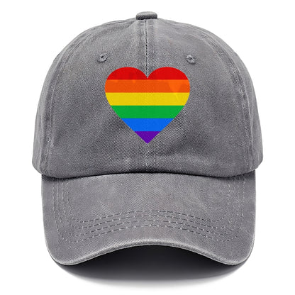 raindow heart Hat