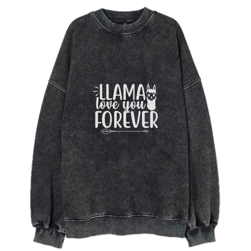 Llama Love You Forever Vintage Sweatshirt