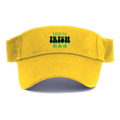 100 Percent Irish Shamrock Hat