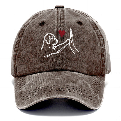 Dog Fist Bump Funny Classic Cap