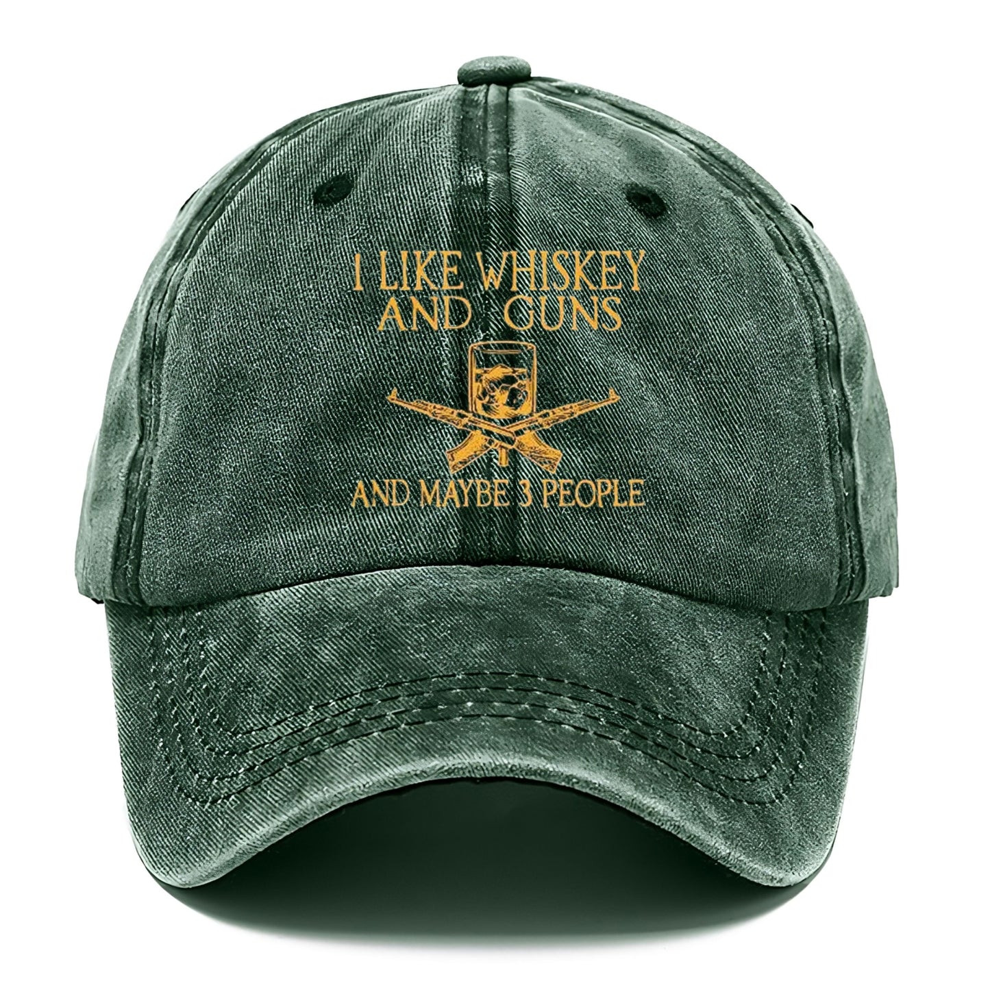 I Like Whiskey and Guns and May Be 3 People Classic Cap