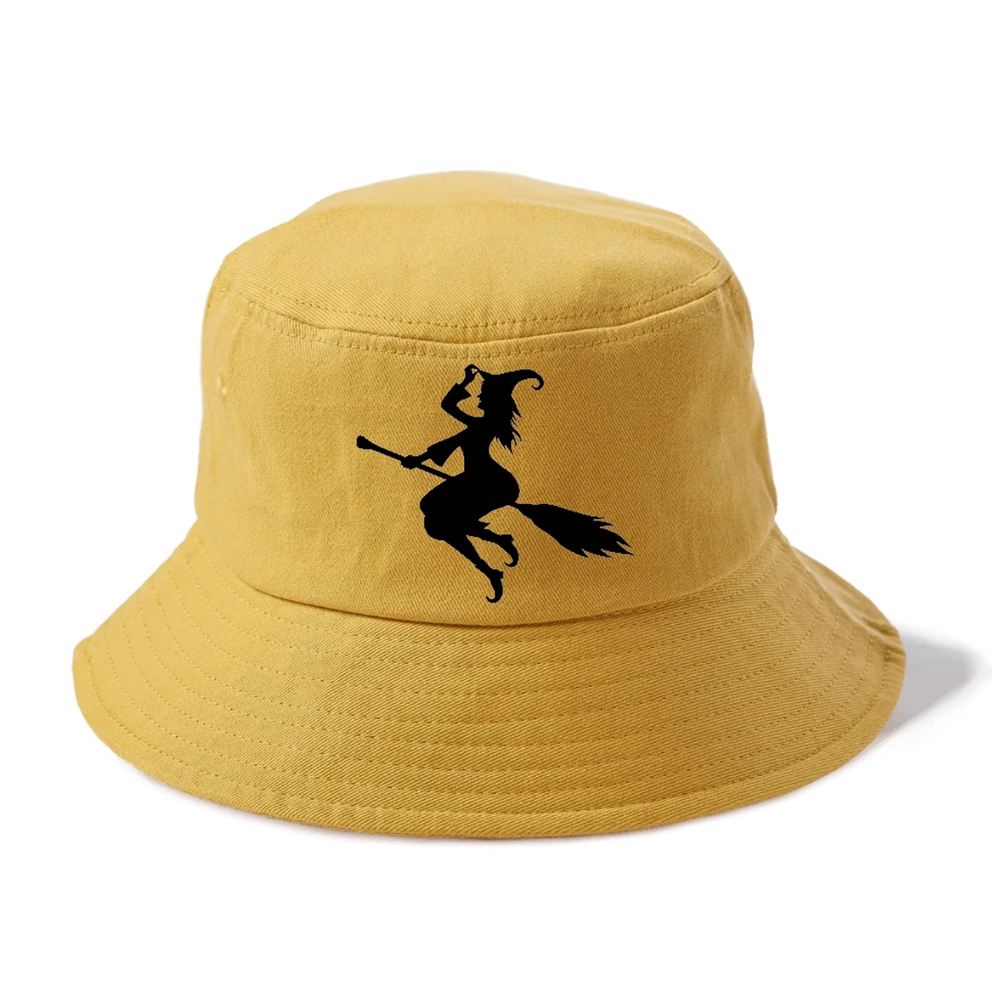 Enchanting Witch On Broom Hat (limited Edition) Bucket Hat