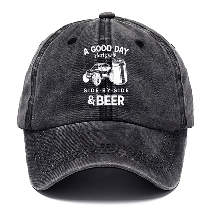 A Good Day Starts With Side-by-Side & Beer Classic Cap