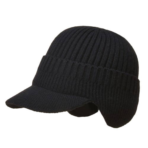 Winter Warmth Deluxe: Thick Knit Outdoor Hat for Cold Protection with Ear Flaps