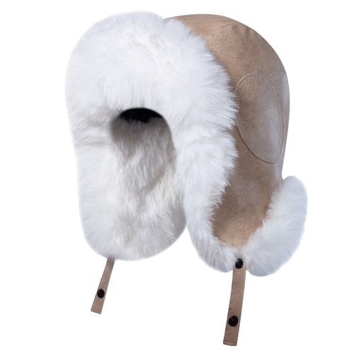 PANDAIZE Faux Leather Winter Hat - Outdoor Windproof and Cold-Resistant, Ideal for Cycling, Ear Protection, Aviator Style